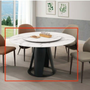 A484-01史派克4.3尺岩板圓餐桌