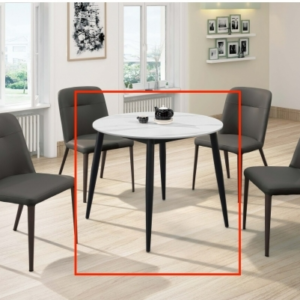 A506-03倫斯3尺岩板圓餐桌