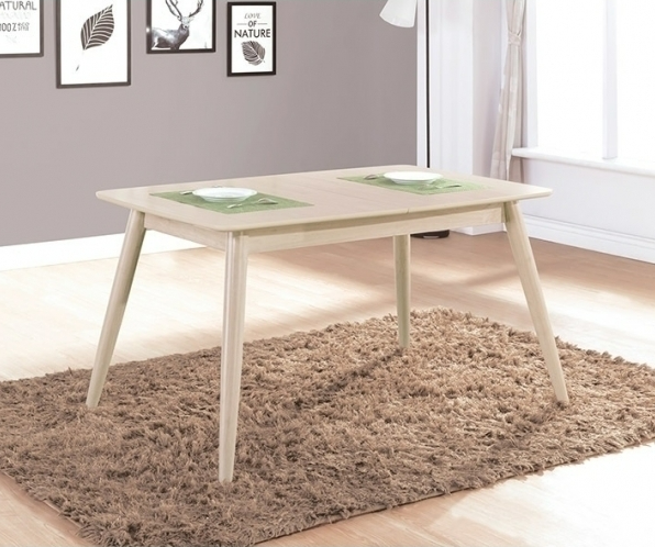 A512-01帕特洗白5.3尺拉合餐桌