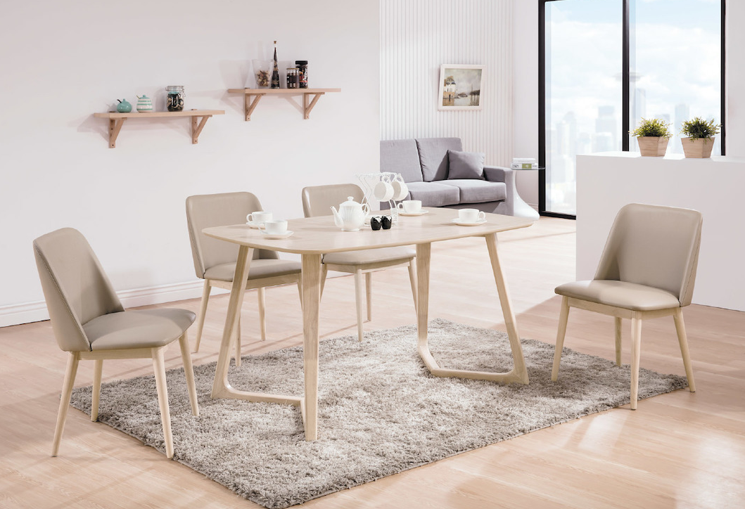 A511-04羅布洗白4.7尺餐桌