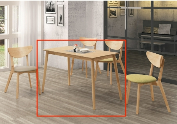 A521-01喬瑟夫本色4尺餐桌