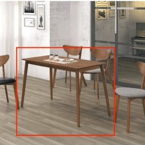 A525-04喬瑟夫淺胡桃4尺餐桌