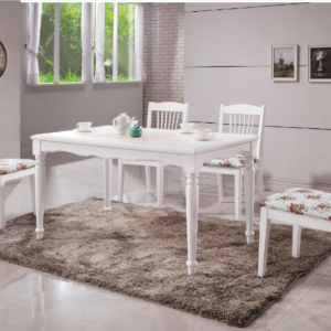 A528-05海倫鄉村白色4.3尺餐桌