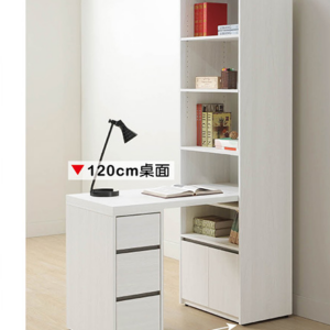 A568-06弗洛拉2尺書櫃桌組(50~80伸縮)
