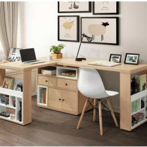 A572-03佩芮5.8尺L型功能桌組