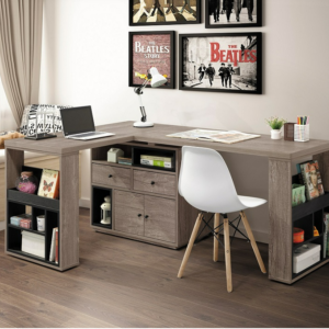 A574-03艾爾頓5.8尺L型功能桌組