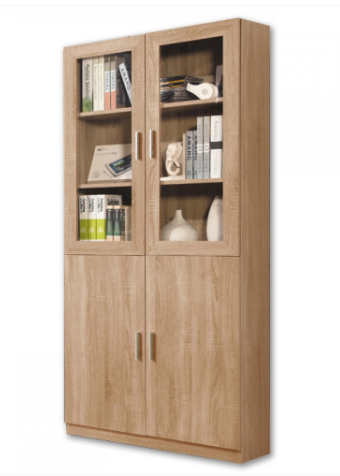 A578-02盧卡斯2.7尺四門書櫃