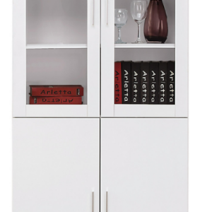 A570-01艾美白色2.7尺四門書櫃