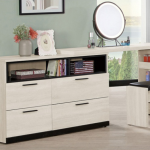 319-2 伊凡卡4尺伸縮鏡台(含椅) 不分左右可隨意放置