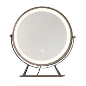 322-8拜登桌上鏡 附三段式LED三色調節觸控燈 旋轉式鐵灰色防鏽烤漆鐵框造型