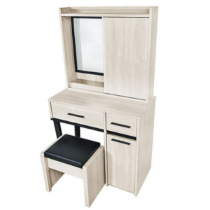 325-2伊凡卡2.64尺推門鏡台(含椅) 鏡框高度75公分 鏡框隔板全固定式
