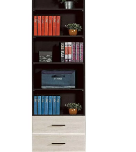 714-8伊凡卡2尺二抽書櫃 附*3活動隔板 高低可調整