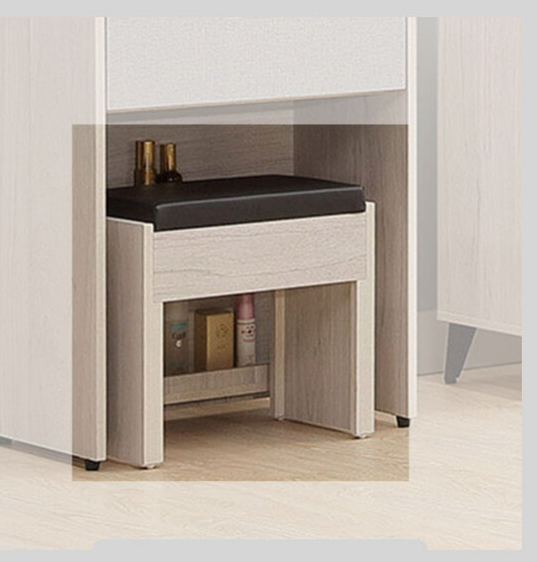 241-3拉蒂亞化粧椅(皮面) 可掀開置物