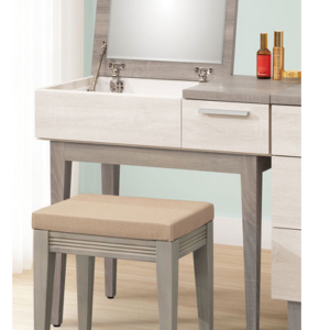 337-2海芋2.5尺掀式鏡台(含椅) 鏡台面為可掀鏡面 亦可當書桌使用