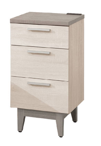 337-4 海芋1.3尺三抽功能櫃 附1個電線三插座孔