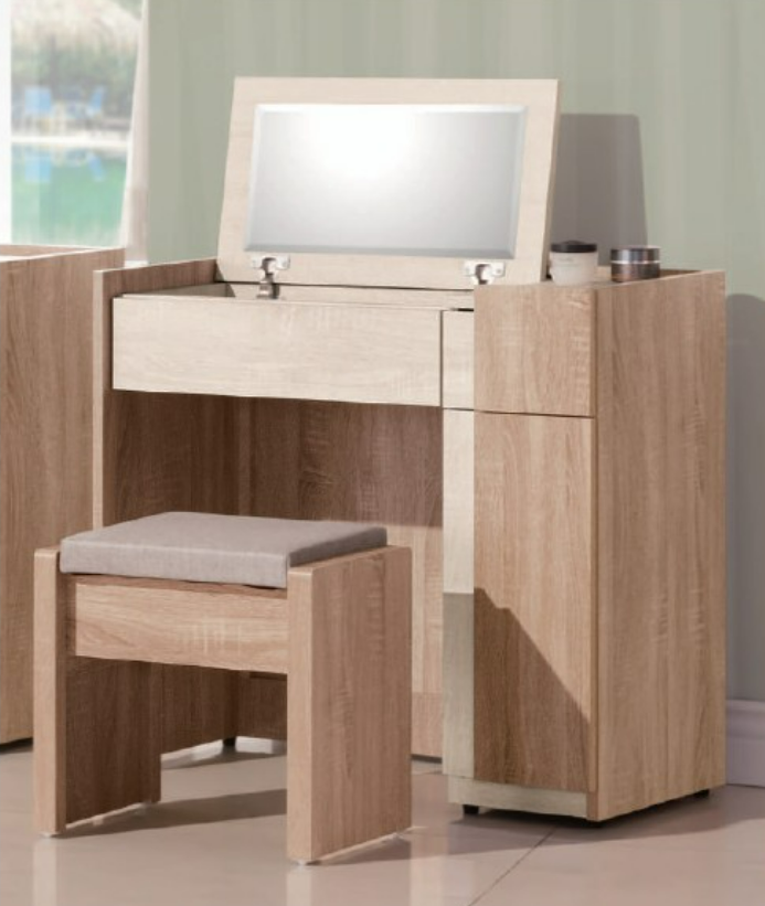 358-4 葛瑞絲2.64尺掀式鏡台(含椅)