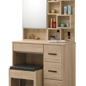 370-3茉娜2.67尺開門鏡台(含鏡座高度80.5公分 鏡框打開內附*1固定隔板可置物