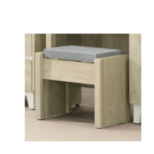 378-4艾琳化粧椅(貓抓皮面) 可掀開置物