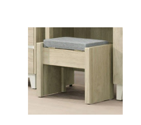 378-4艾琳化粧椅(貓抓皮面) 可掀開置物