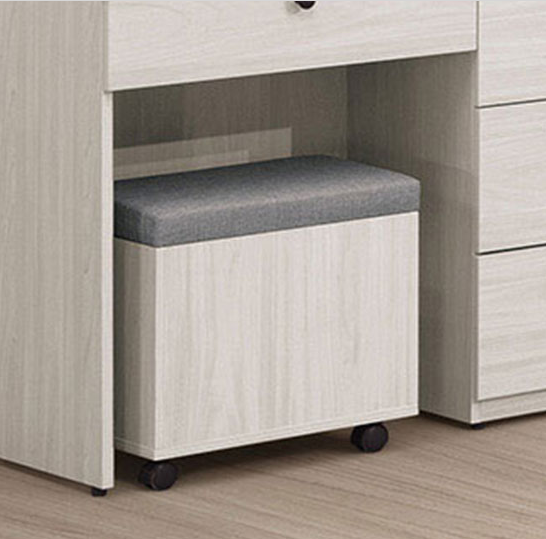 255-3 麗莎化粧椅(貓抓皮面) 可掀開置物