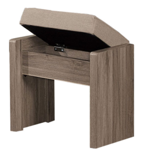 336-5拉比灰橡化妝椅(貓抓皮面) 可掀開置物