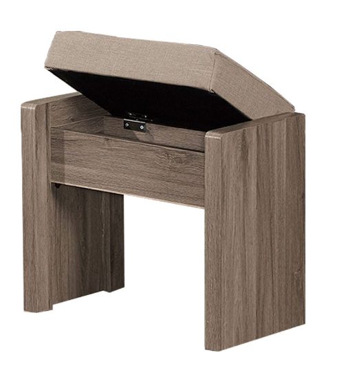 336-5拉比灰橡化妝椅(貓抓皮面) 可掀開置物