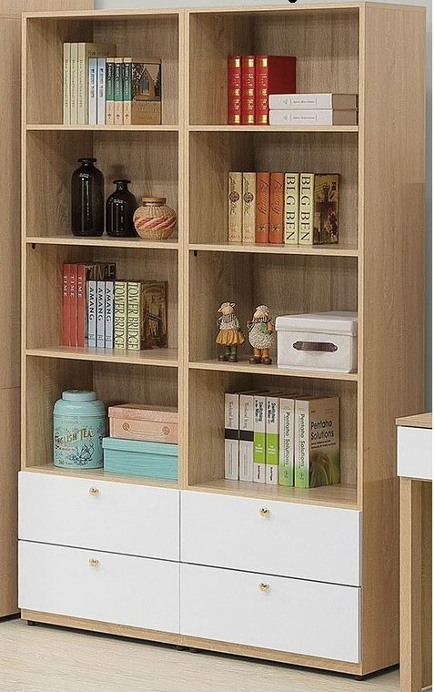 758-2 歐若拉2尺二抽開放櫃(單) 附*2活動隔板 *1固定隔板