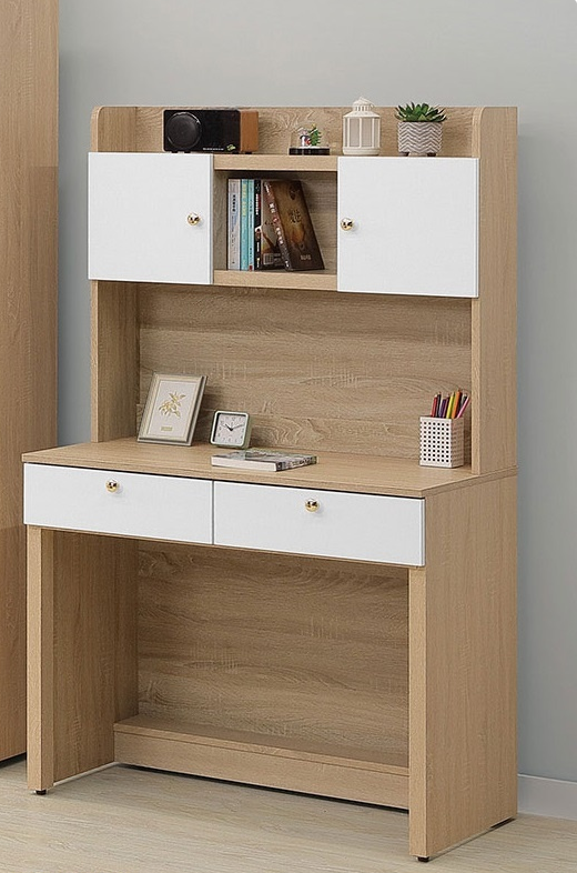 758-3 歐若拉3尺書桌(上+下) 木門內無隔板