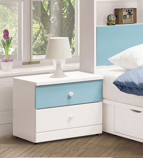 399-2雲朵藍白色床頭櫃(單)