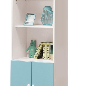 757-2雲朵藍白色2尺書櫃 附*3活動隔板