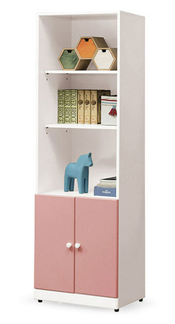 757-5雲朵粉紅色2尺書櫃