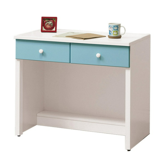 757-4雲朵藍白色3尺書桌下座