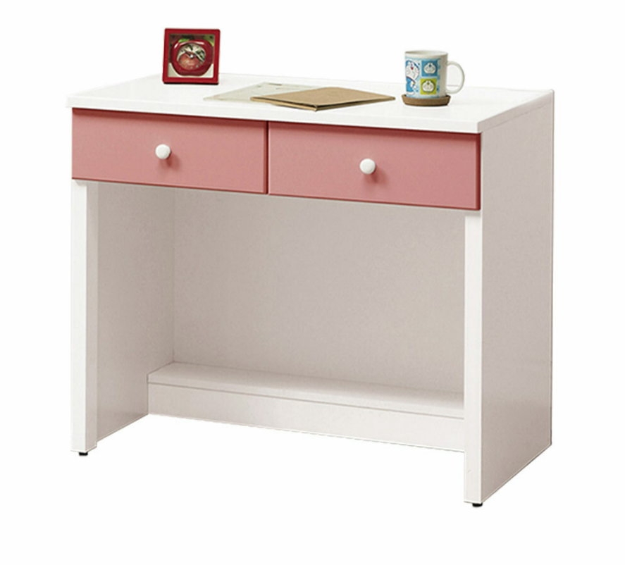 757-8雲朵粉紅色3尺書桌下座