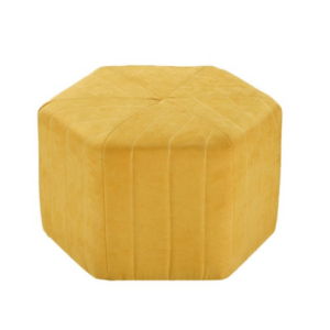 529-12德拉瓦黃色六角凳⊙布套不可拆洗