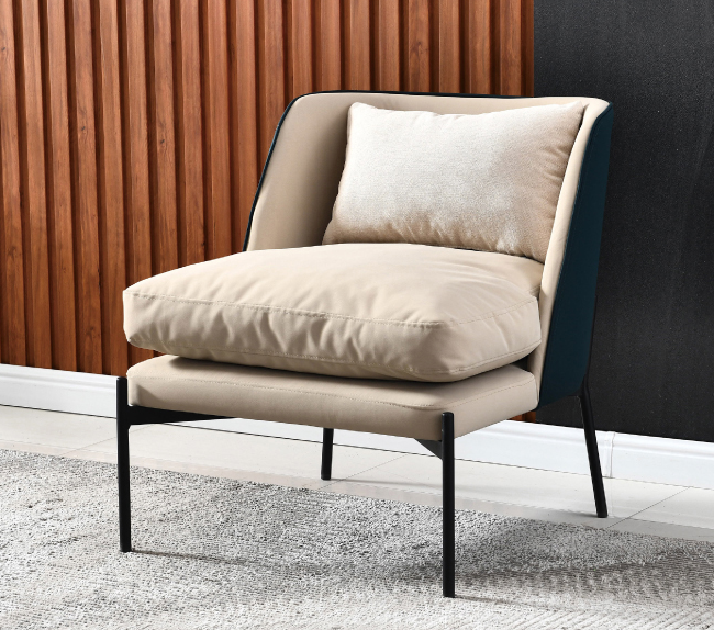 530-2德斯綠色單人皮面休閒椅