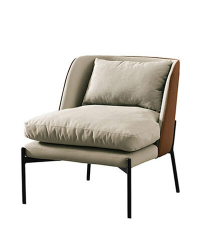 530-3德斯棕色單人皮面休閒椅