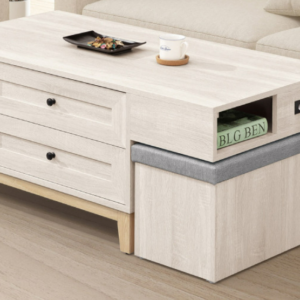 543-5維特4尺四抽木面大茶几