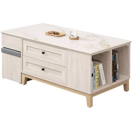 543-4維特4尺四抽岩板大茶几