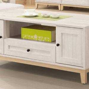 543-3維特4尺四門二抽木面大茶几