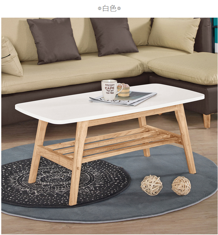 574-4坎佩爾3.3尺白色茶几