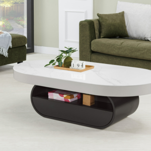 560-3韋恆單抽岩板椭圓几 背面造型假抽