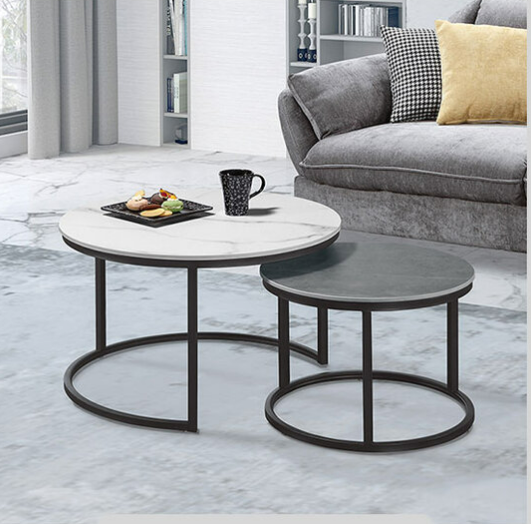 568-2秋羽岩板組合圓几(全組)