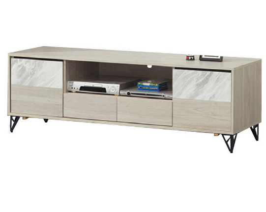 594-3哈倫6尺電視櫃 ⊙附活動隔板*2、 ⊙附電線孔*1