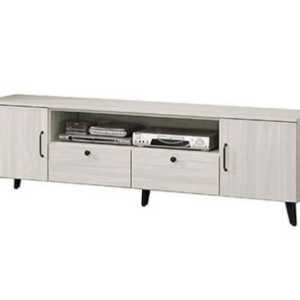 593-2麗莎6尺電視櫃⊙開門內無隔板、 ⊙附電線孔*1