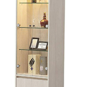 589-9菲洵2尺展示櫃⊙門片5mm強化玻璃、 ⊙附3片8mm玻璃隔板、 ⊙附線上開關LED省電燈具、