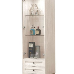 610-2維特2尺展示櫃⊙附8mm強化玻璃隔板*2、 ⊙附線上開關LED燈、