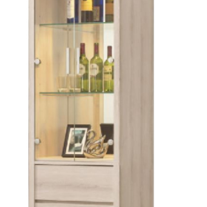 602-2維娜2尺展示櫃玻璃隔板8mm，門片5mm強化