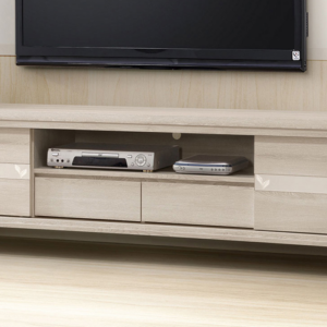 602-3維娜6尺推門電視櫃 附活動隔板x2、電線孔x1