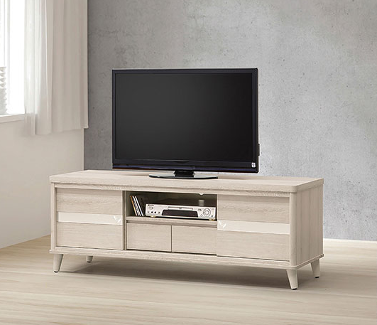 602-4維娜5尺推門電視櫃⊙附活動隔板*2、 ⊙附電線孔*1、