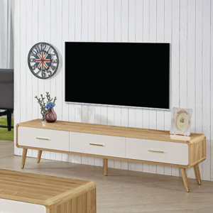 624-2艾諾6尺原木色三抽電視櫃